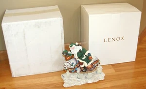 Lenox Nordpol Reise Weihnachtsmann 1998 9" Skulptur in OVP - Bild 1 von 3