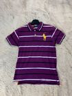 Polo by Ralph Lauren Purple Striped Short Sleeves Top Polo Shirt Size XL