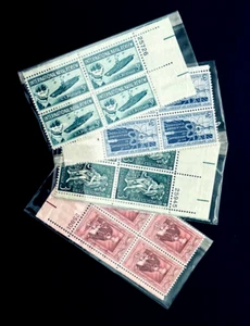 US Stamp Lot - 1940-50's Plate Block Variety Mint in the Package OG NH r66 - Picture 1 of 2