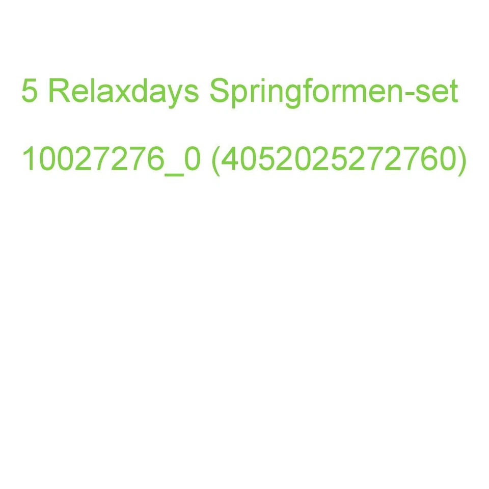 Relaxdays Springformen-set 10027276_0 (4052025272760) - Bild 1 von 2