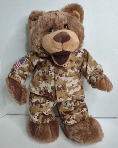 Dan Dee 15 Zoll US Militär Camouflage Braunbär Camoflauge Outfit Stofftier Plüschtier - Bild 1 von 6