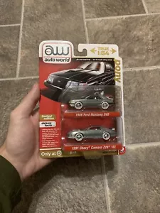Auto World Target Exclusive 2 Pack 1/10 Raw 1986 Ford Mustang And 1991 Camaroš„ - Picture 1 of 7