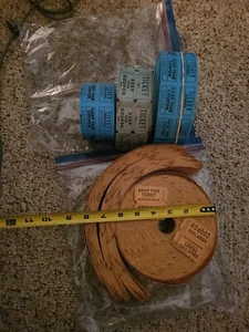 Several Rolls Raffle Tickets 2000 50/50 Double Stub Fund Raiser 4.7 Pounds - Picture 1 of 11