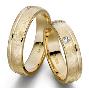 DISEÑO MADURO - ELEGANTES ANILLOS DE BODA / BRONCE - ORO - GRAN SELECCIÓN EN TIENDA - Imagen 1 de 1