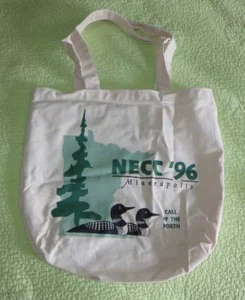 Vtg NECC National Education Teacher Tech Canvas Tote BAG Conference Reusable MN - Picture 1 of 2