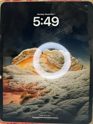 iPad Pro 12.9" 4th Gen 2020 128GB, Wi-Fi, 12.9 *CRACKED & BENT WORKS PERFECT* - Image 1 of 4