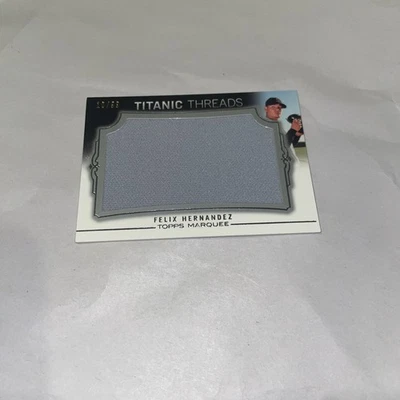 Felix Hernandez 2011 Topps Titanic Threads Jersey Card /99 - Image 1 of 2