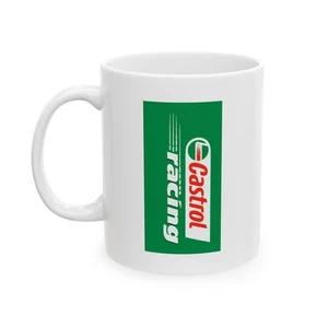 White Ceramic Mug - Perfect Gift for Coffee Lovers, Castrol Motorsports Racing - Picture 1 of 5