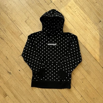 Supreme Comme Des Garcons CDG Polka Dot Box Logo Hoodie Sz XL - Image 1 of 4