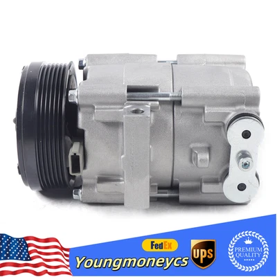 A/C Compressor Air Conditioner Compressor W/Clutch For 2005-2006 Ford F-150 4.6L Foto 1 de 4