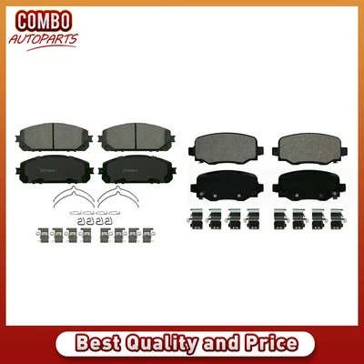 Front Rear Disc Brake Pad Set fits 2014-2019 Jeep Cherokee - Image 1 of 4