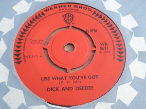 Dick & DeeDee - Use What You've Got - Warner Brothers 45 - Imagen 1 de 2