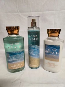 Bath and Body Works At The Beach Juego de 3 piezas Jabón Corporal, Loción Corporal, Frag Mist NUEVO - Imagen 1 de 1