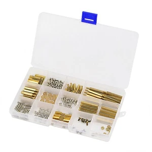 Durable Stainless Brass Screws Kit M2.5 M3 Nuts for Raspberry Pi 4 Model B/3B+ - Afbeelding 1 van 9