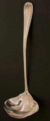 "CUCHARÓN PERFORADOR VINTAGE Gorham HERITAGE PLATEADO Doble Caño Hecho en ITALIA 12,5""" Foto 1 de 4