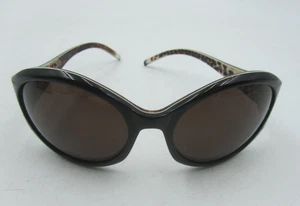 Roberto Cavalli Sunglasses Oval Dark Brown Lenses Etched Frames Pandia Model - Picture 1 of 12