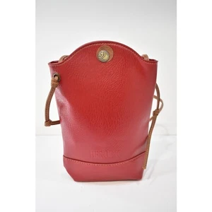 HEROING Red Pebbled Faux Leather Crossbody Phone Pouch Bag Handbag - Picture 1 of 7