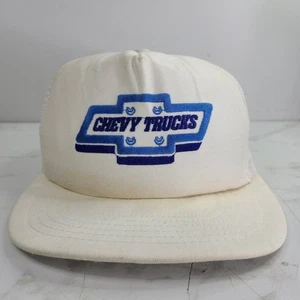 Vintage Chevy Trucks Hat Snapback Trucker Made In USA Chevrolet Meshback - Picture 1 of 6
