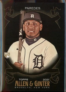 Isaac Paredes - 2021 Topps Allen & Ginter X Rookie #254 Detroit Tigers - Picture 1 of 2