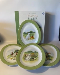 "Platos en forma de huevo conejo vintage Williams Sonoma 7,5"" x 9,5" 2011 hermosos" - Imagen 1 de 10