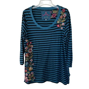 Johnny Was Size 1X Embroidered long sleeves shirt - Picture 1 of 12