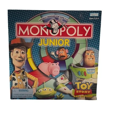 Jogo de tabuleiro Monopoly Junior Disney Pixar Toy Story and Beyond 2002 - Imagem 1 de 4