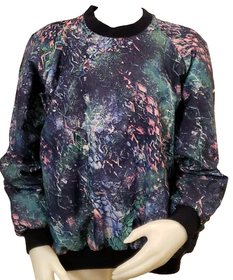 Sunderland Golf Jacket Womens Sz L Scotland Pullover Weatherbeater Galaxy Print - Image 1 of 4