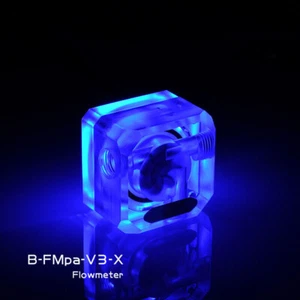 Bykski B-FMpa-V3-X Acrylic Flow Meter G1/4" Water Cooling System 3-Way Holes - Afbeelding 1 van 13