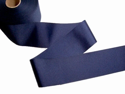 Navy Blue Grosgrain Ribbon 3" wide x 4 yards Offray Cheer Bow Polyester B59 - Image 1 of 2