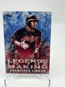 2018 Topps Legends In The Making Francisco Lindor Indians Blue LTM-FL - Picture 1 of 6