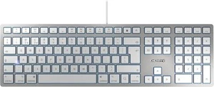 Mac Keyboard UK Layout QWERTY USB-C Cherry KC6000 Quiet Scissor Action Flat  - Picture 1 of 12