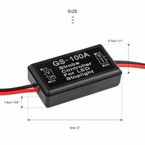 Vehicle Car GS-100A LED Brake Stop Light Strobe Flash Module Controller Box&bz - Picture 1 of 5