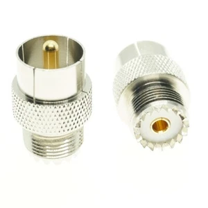 1pcs Quick Push-on UHF PL259 Male to SO239 Female Coaxial Adapter connector - Picture 1 of 2