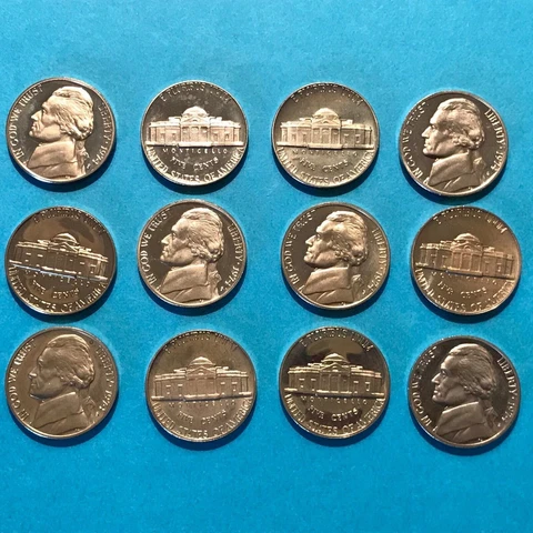 1974 S Jefferson PROOF Nickel   **DISCOUNTED-Toning and/or Haze  Each Coin $1.40 Cover
