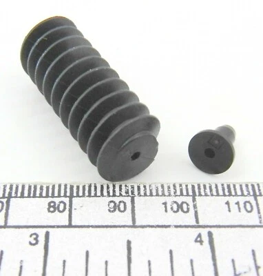 Endless Screw - Bore 4Mm - With Adapter 2Mm - Black Plastic - Image 1 of 4