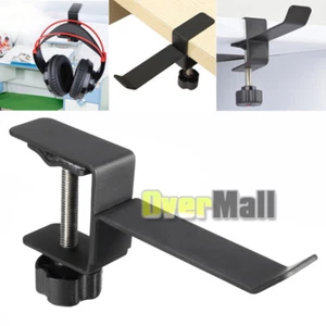 Headphone Stand- PC Gaming Headset Holder, Adjustable Clamp-on Under Desk Hanger - Picture 1 of 11