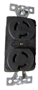 Arrow Hart Cooper Wiring Devices 15A 250V Locking Duplex Receptacle L6-15R - Picture 1 of 3