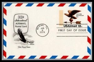 US FDC # UXC15 18c Eagle Weather Vane  Artmaster  1974, 9p1293 - Picture 1 of 1