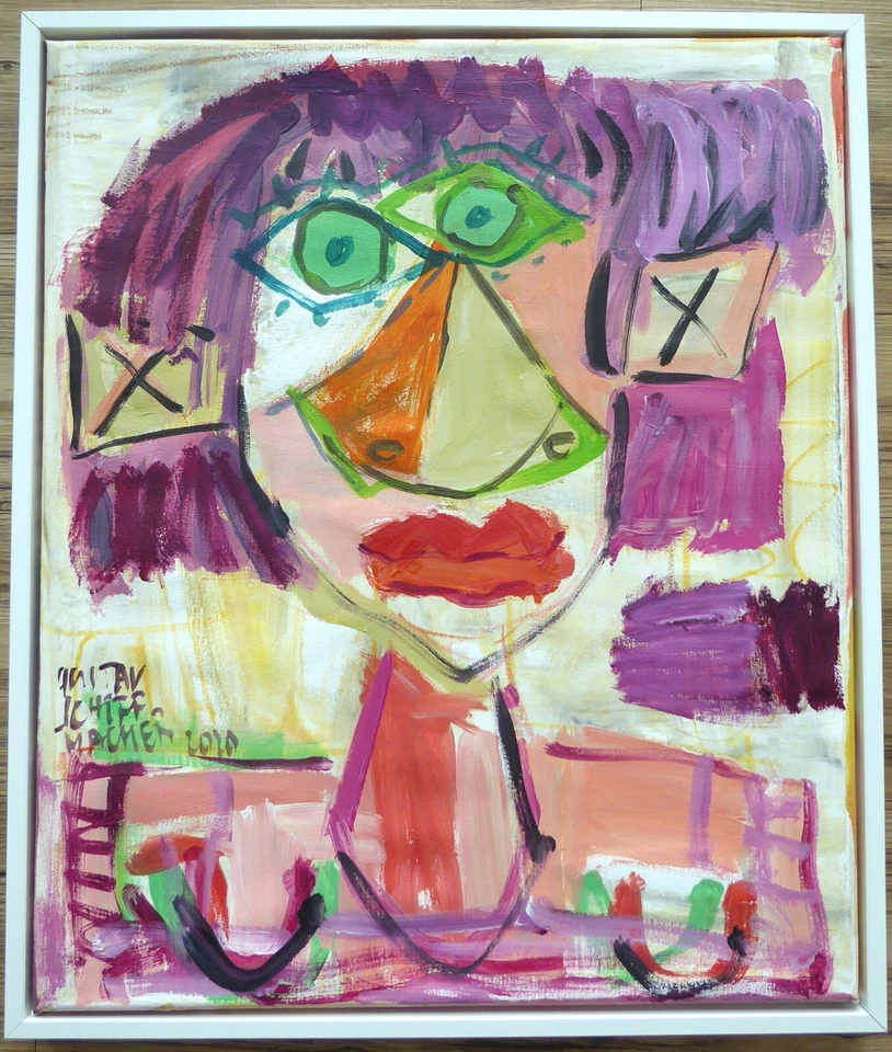 Gustav SCHIFFMACHER 50x60cm " Frau Improvisation" Portrait Originalbrief! - Bild 1 von 4