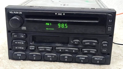 Ford OEM CD cassette RADIO Escape Ranger Explorer F250 F350 Windstar E150 99-09 - Image 1 of 4