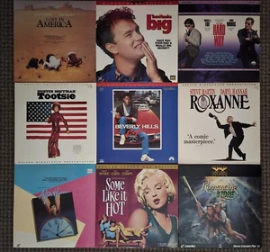 Lot Of 9 Comedy Laserdiscs Big Tootsie Beverly Hills Cop Ex Condition - Picture 1 of 11