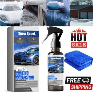 Car Windshield Snow Melting Coating Spray,Deicer Spray for Car Windshield 100ML✔ - Picture 1 of 11