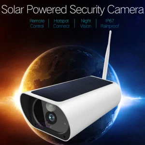 1080P 2MP Inalámbrico Solar Impermeable Exterior Seguridad WIFI Cámara Bala Cámara IP - Imagen 1 de 6