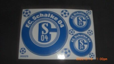 F.C. Schalke 04 Aufkleber Sticker Set - 3 Logos Bundesliga Fussball