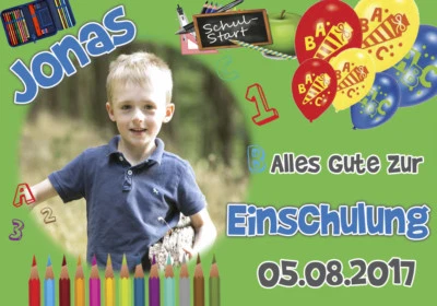 Einschulung Schulanfang Tortendeko rechteckiger  Tortenaufleger  Tortenbild 719 - Bild 1 von 3