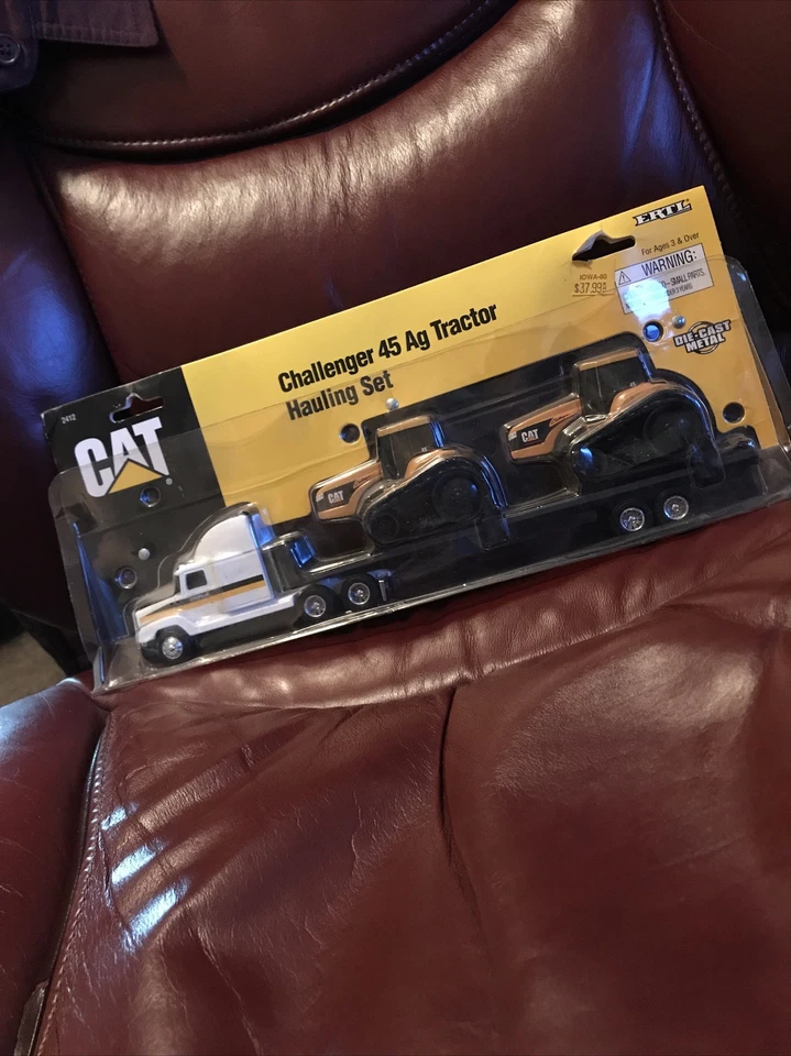 Ertl CAT Challenger 45 Ag Trailer Hauling Set Die Cast Metal NEW SEALED - Image 1 of 4