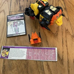 Transformers G1 Predacon Razorclaw w/ Tech Spec Vintage Hasbro 1986 *READ - Picture 1 of 9