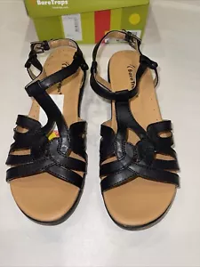 BareTraps Messina schwarze offene Zehenpartie Gladiator-Riemchensandalen Größe 8, neu mit Karton - Bild 1 von 8