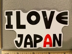 New I Love Japan Travel Country Black Anime Manga Meme Decal Sticker Car Truck - Picture 1 of 12
