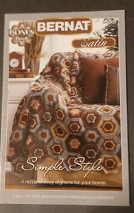 Bernat Bonus Book Satin Simple Style Afghans to Knit & Crochet 542046 - Picture 1 of 3